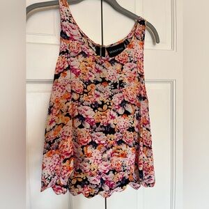 MINKPINK Floral Tank Top - Pink, Orange, Black
